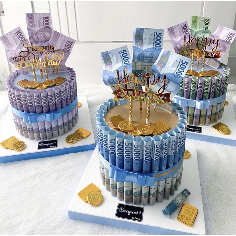 Jual Money Cake Standing / Kue Uang / Kue Ulang Tahun / Birthday Cake