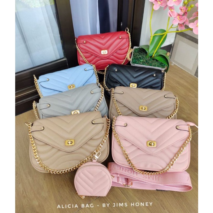 ALICIA BAG JIMSHONEY TAS PESTA KONDANGAN MEWAH DAY TERBARU ORIGINAL