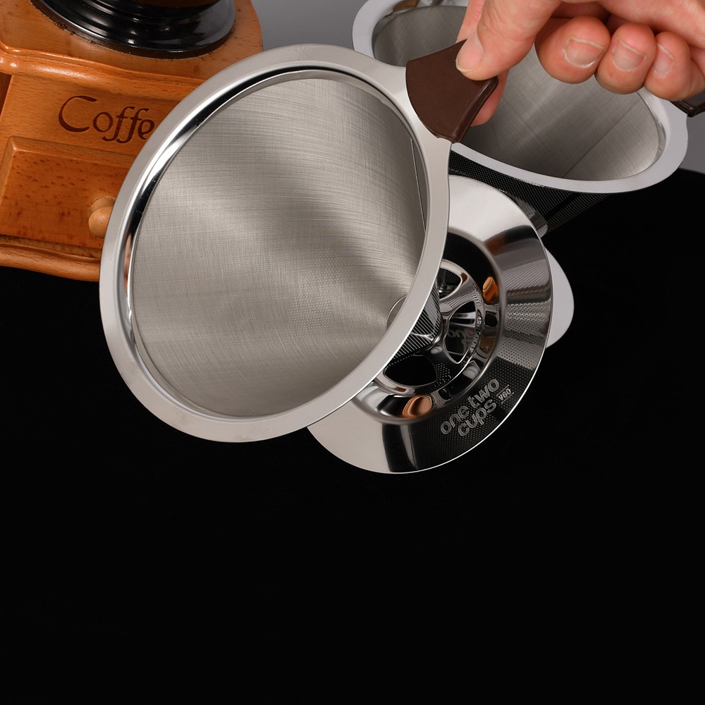 Penyaring Double Layer Filter Kopi Cone Coffee Filter Dripper - V60