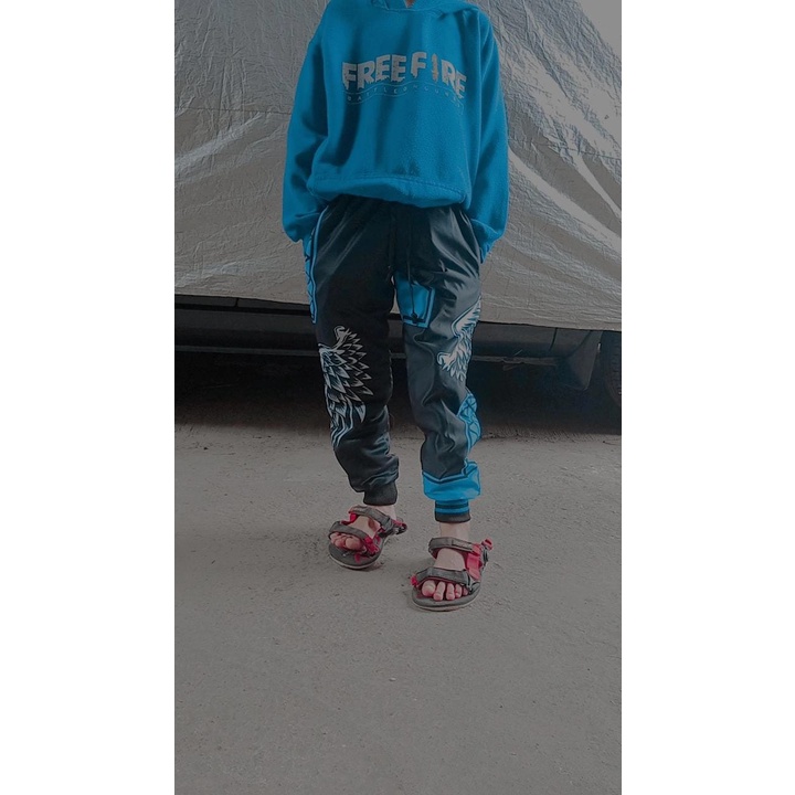 Jogger bnl Anak Free FIre FF 103  Gaming Heroic Angel Celana Gaming KHUSUS ANAK2 terbaru