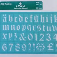 

Penggaris HURUF&ANGKA/Lettering stencils LINEX 8630 uk 30mm reff 5867