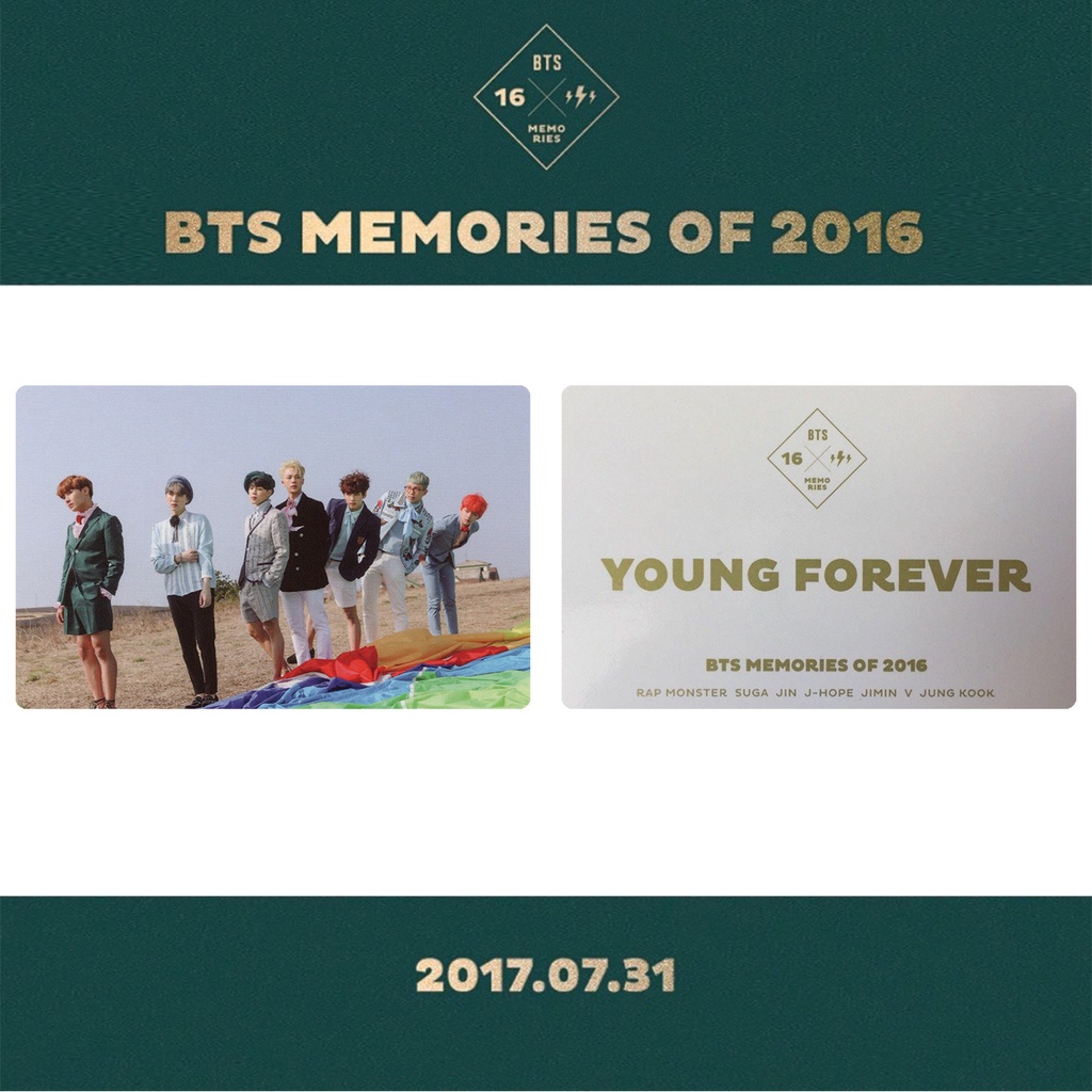 Kartu Lomo Foto Bts 2016 SUGA JiMin V RM Jin J-Hope Jung Kook