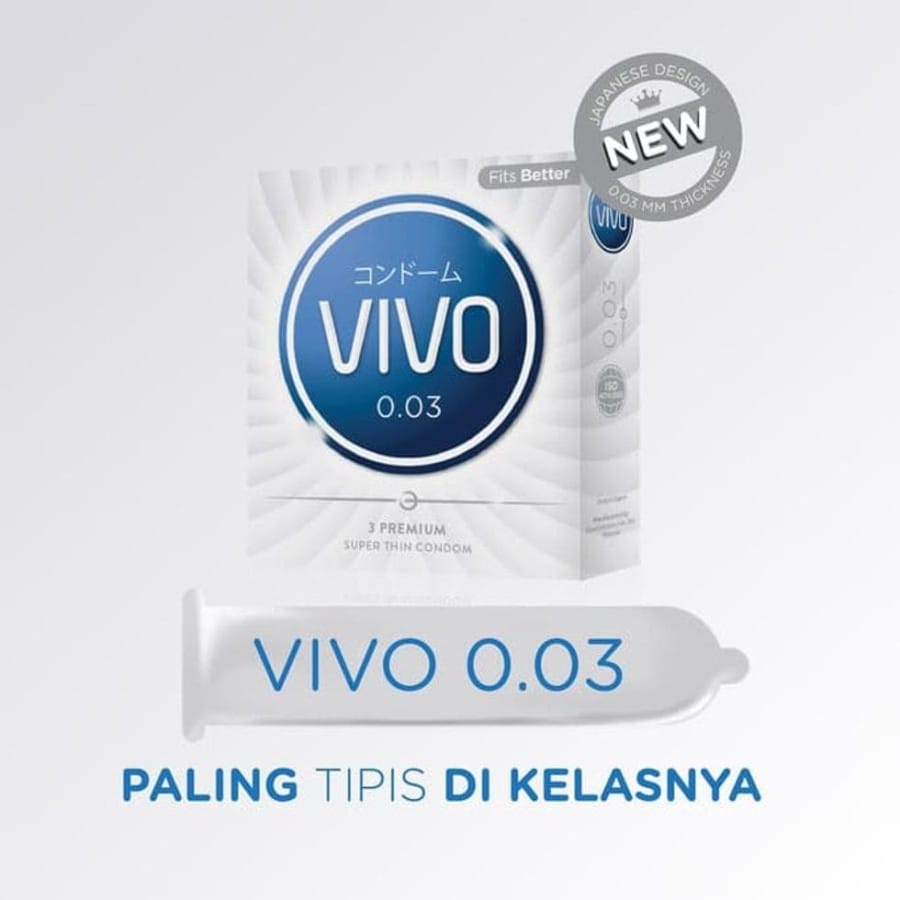Kondom VIVO 003 Super Thin Tipis 0.03