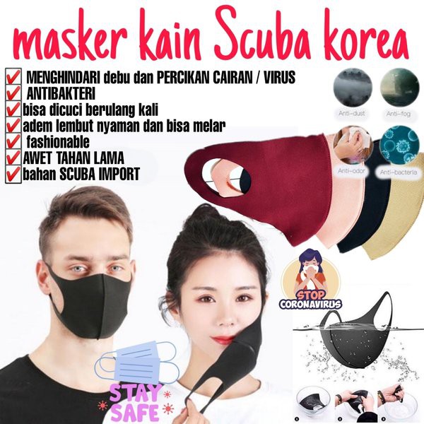 Masker Scuba Sterilized by Korean UV Sterilizer