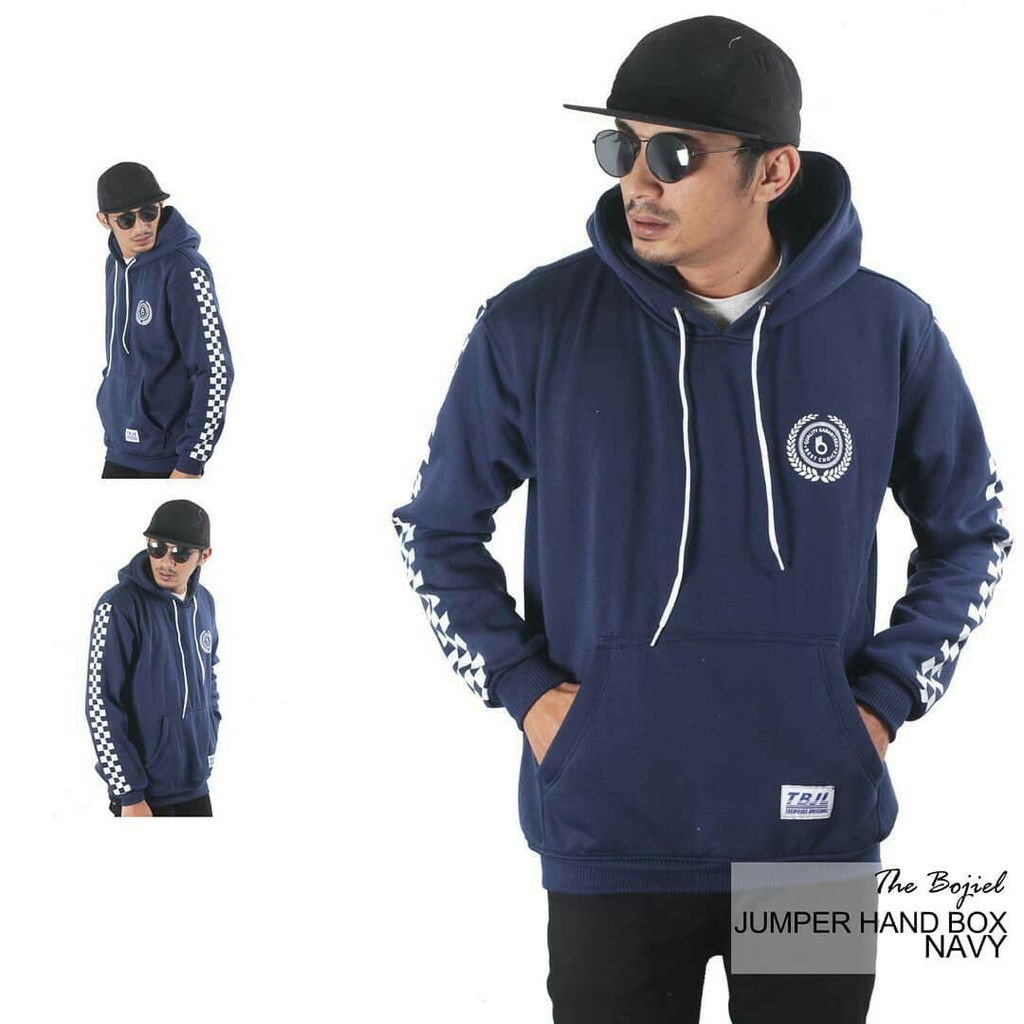 SWEATER HOODIE LIST CATUR // SWEATER PRIA TERBARU