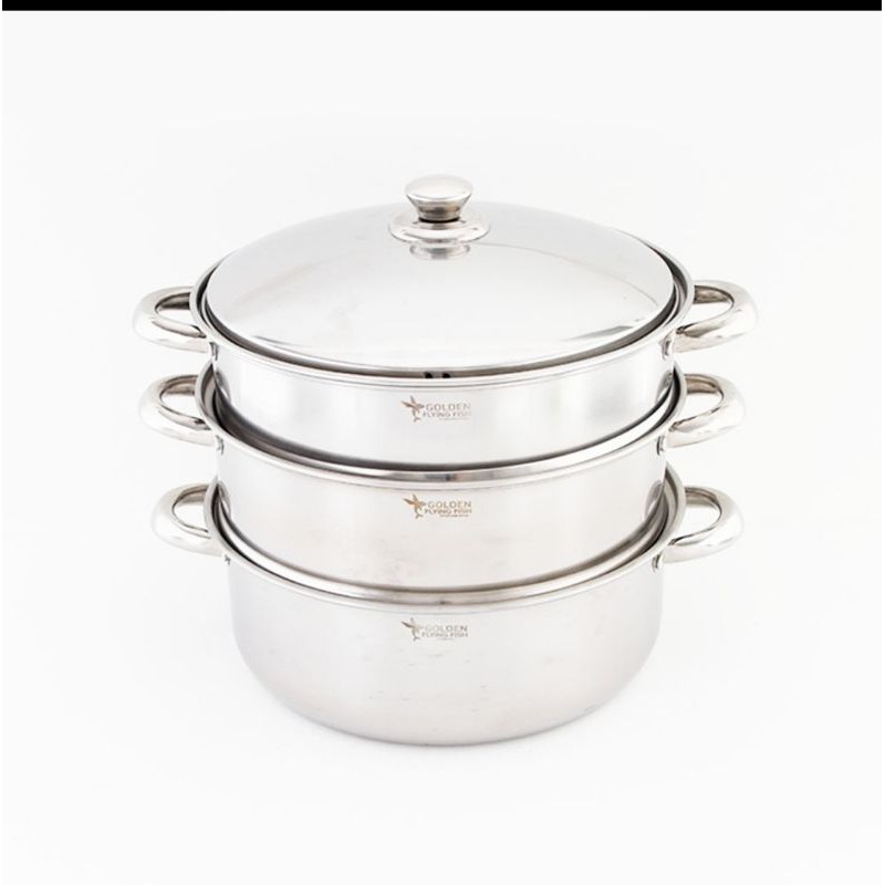 Golden flying fish Steamer 30 Cm 3 susun