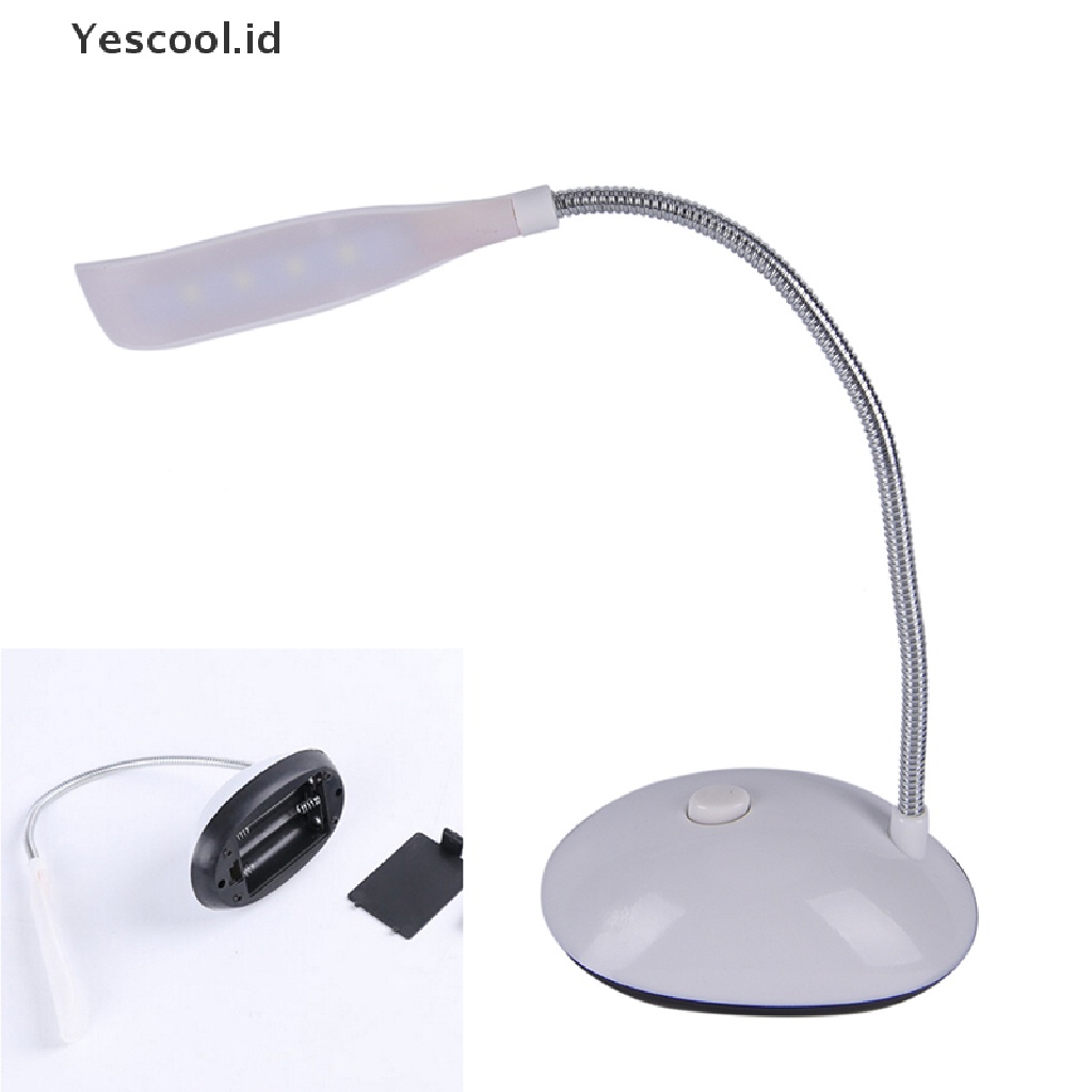 (Yescool) Lampu Baca 4-LED Portable Untuk Samping Tempat Tidur