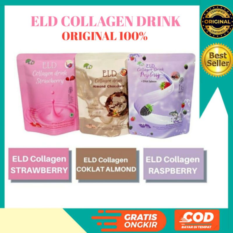 ELD COLLAGEN DRINK STRAWBERRY ELD COLLAGEN DRINK COKLAT ELD COLLAGEN DRINK RASPBERRY ELD COKLAT ELD 