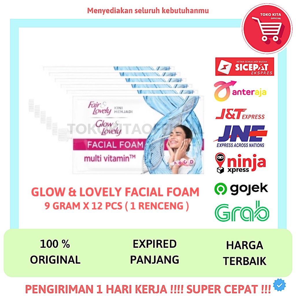 Jual FAIR & LOVELY FACIAL FOAM SACHET SABUN CUCI MUKA ISI 12 SACHET