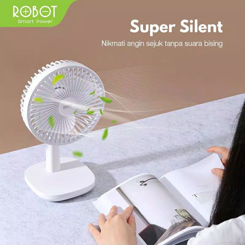 Robot RT-BF12 Oscillating USB Desk Fan 4000mAh