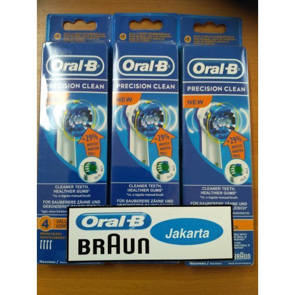 Oral B Precision Clean 29 Toothbrush Head Kepala Sikat Oral B PAK