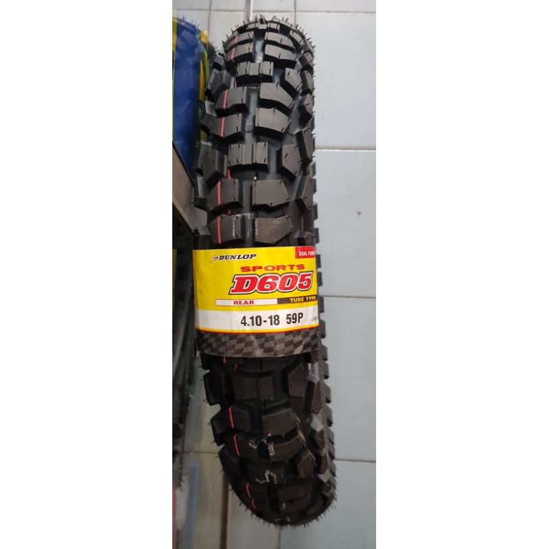 (KLX) - (CRF) - Ban Luar Belakang DUNLOP 410 Ring 18 59M D605