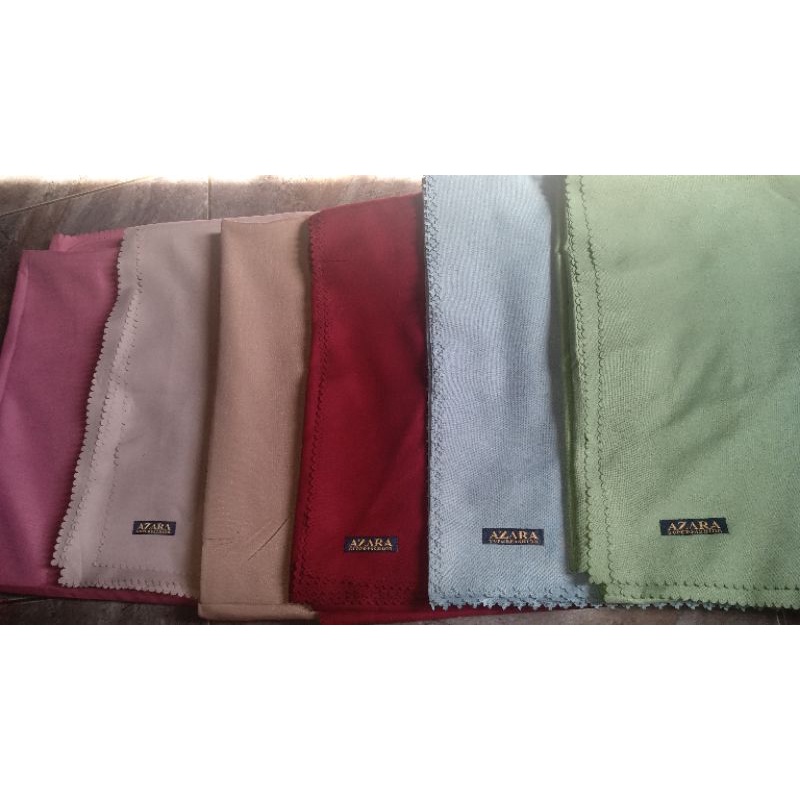 Azara Hijab/Kerudung syar'i Jumbo TERMURAH warna limited  segiempat Azara uk. 130x130