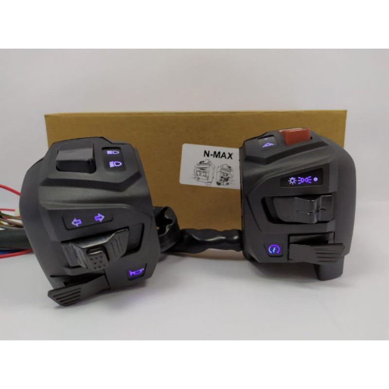 saklar model pulsar bajaj ktc kytaco nmax kiri dan kanan plus nyala lampu biru