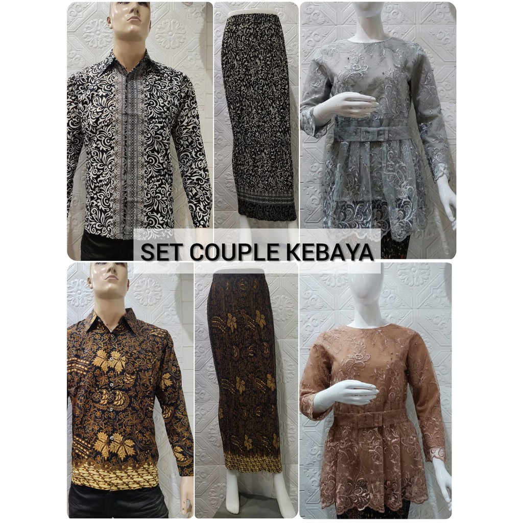 COUPLE SET KEBAYA KEMEJA ROK LENGKAP