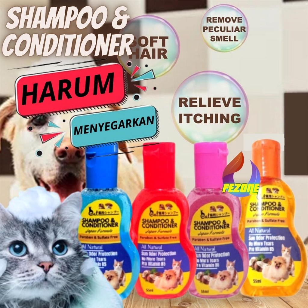 Shampo dan Conditioner Kucing Anjing All Natural FEZONE