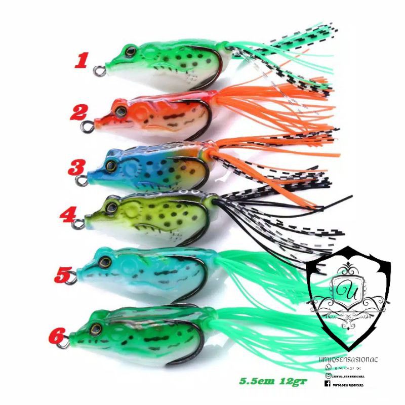 SOFT FROG UMPAN IKAN PALSU BENTUK KODOK CASTING GABUS / TOMAN