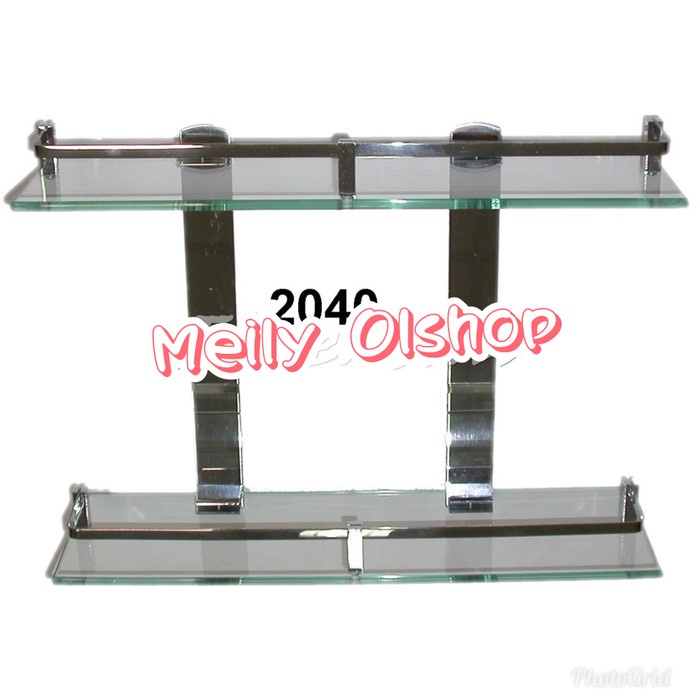 KHUSUS GOJEK/ Rak Kamar Mandi/ Rak Kaca Kamar Mandi/ Rak Sabun Shampo