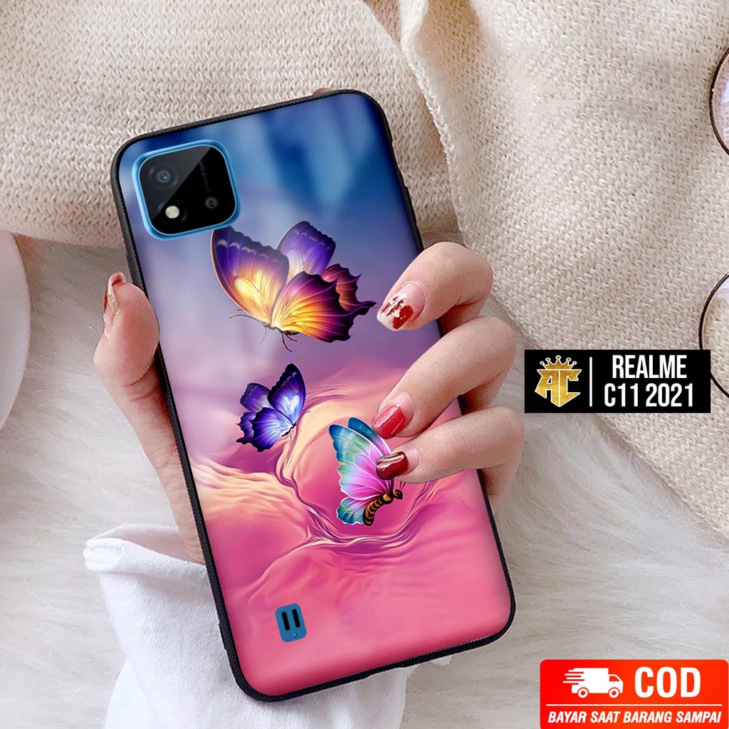 CASE REALME C11 2021 - Casing REALME C11 2021 Terbaru AERO STORE [ BUTTERFLY ] Silikon REALME C11 20