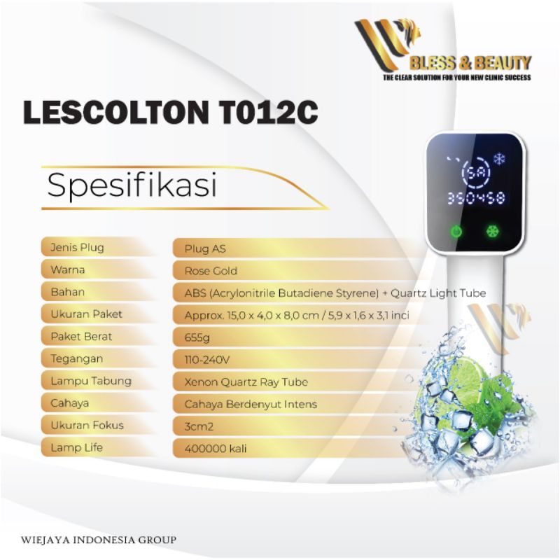 Lescolton Alat Ipl Ice Cool T012C Terbaru Penghilang Bulu Permanen Hair Removal Garansi