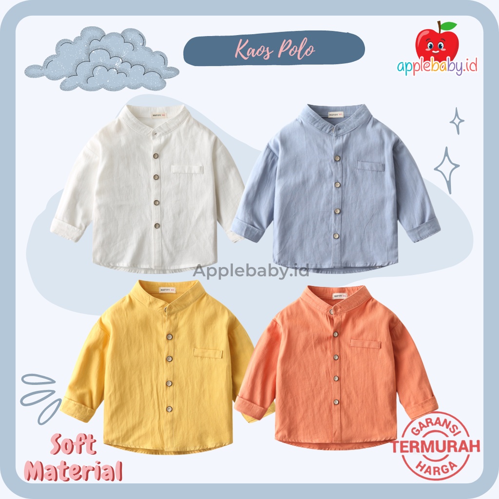 Kemeja Panjang Anak Laki Laki Kaos Polo Lengan Panjang Atasan Anak Laki Laki Kemeja Anak Cowok Impor