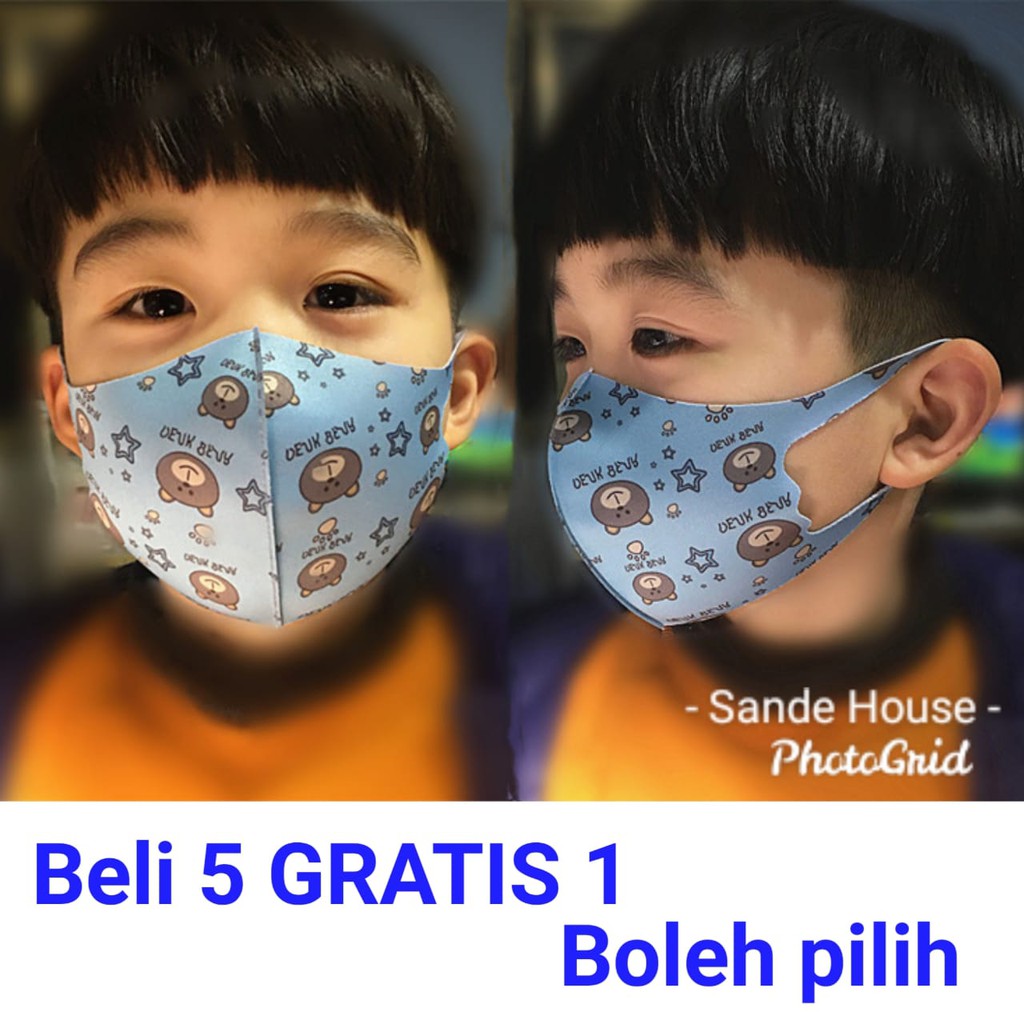  Masker  kain anak  anak  masker  anak  anak  Masker  Kain Earloop 