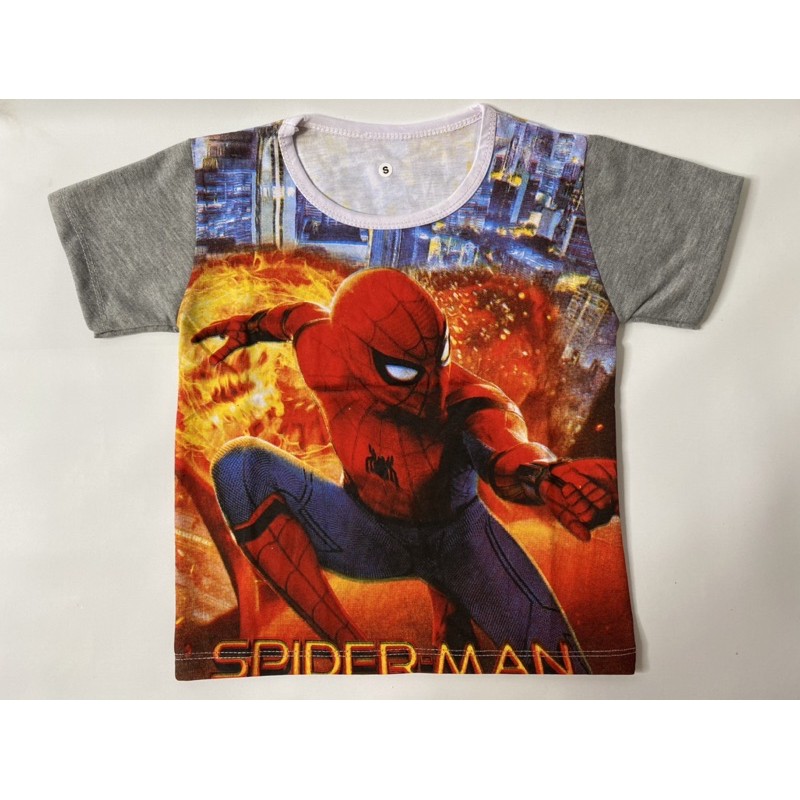 Kaos anak laki-laki-kaos FULL PRINT (SPIDERMAN) 1-9 tahun