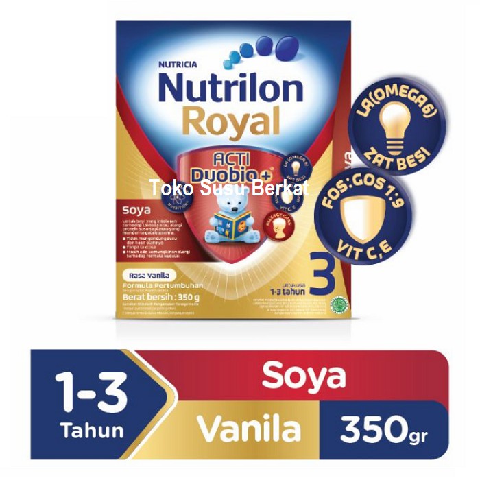 Nutrilon Royal Soya 3 Acti Duobio - Susu Pertumbuhan - 350 gr