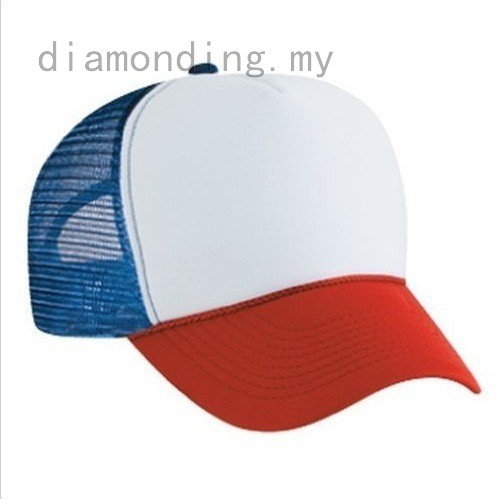 red white cap