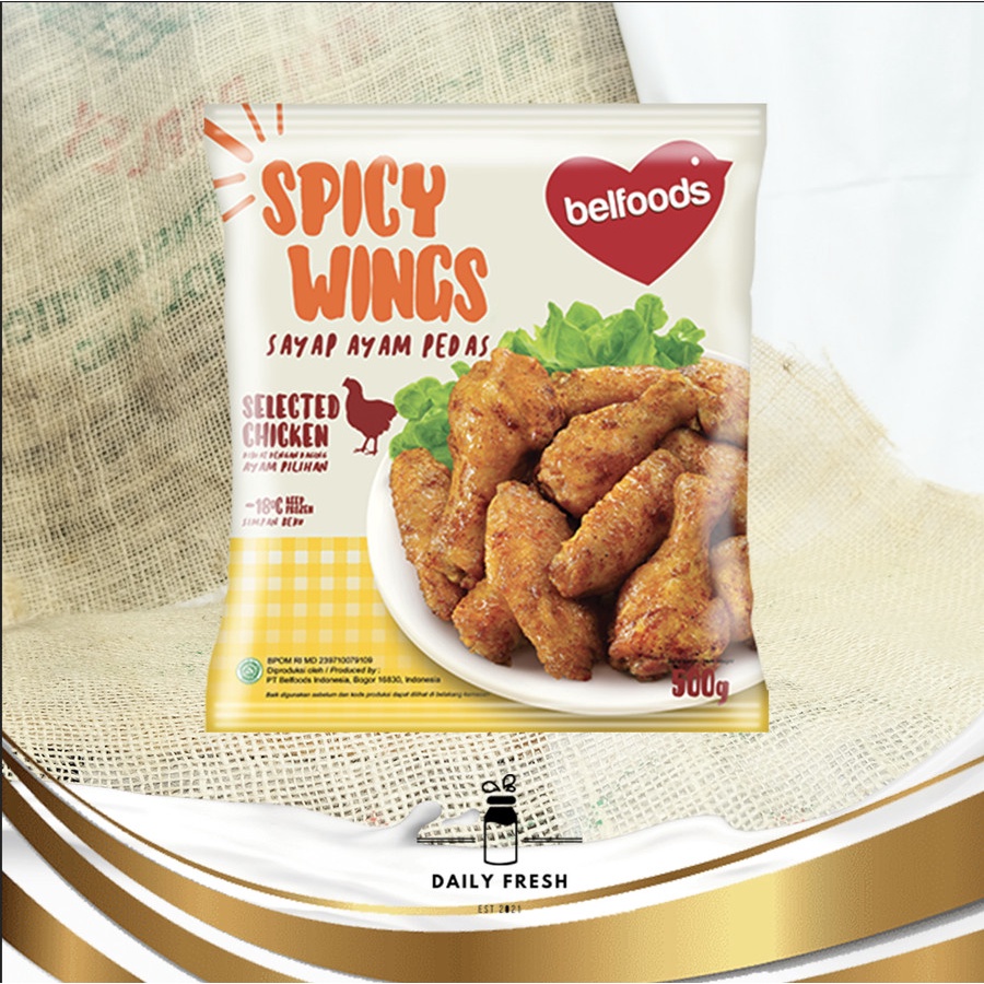 

BELFOODS FAVORITE SPICY CHICKEN WINGS 500 GRAM