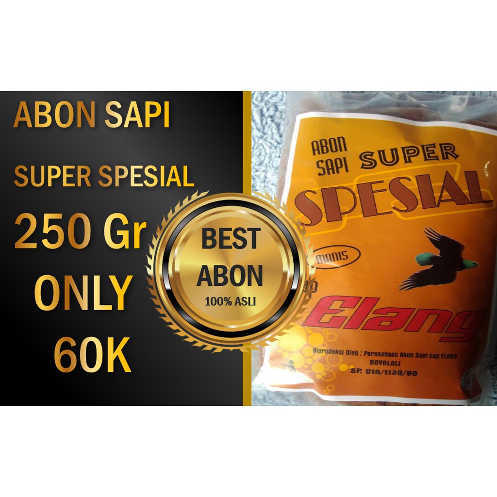 

ABON SAPI SUPER SPESIAL | 100% ASLI DAGING SAPI | 250 Gram DARI BOYOLALI