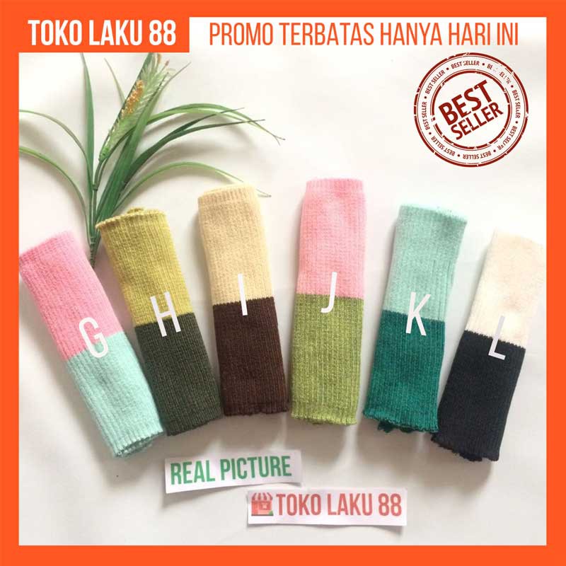 Bandana Rajut 2 WARNA KODIAN 20pcs Two Tone [KODI 2WARNA]