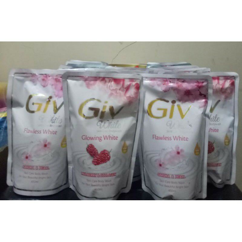 give body wash sabun mandi cair giv body wash white 450ml