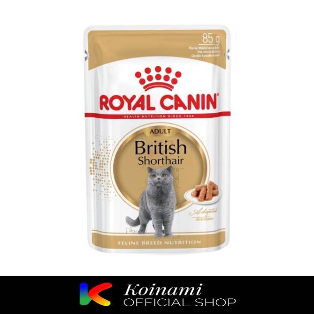 RC BRITISH SHORTHAIR 85 GR / royal canin british short hair pouch / wet food / cat / makanan kucing