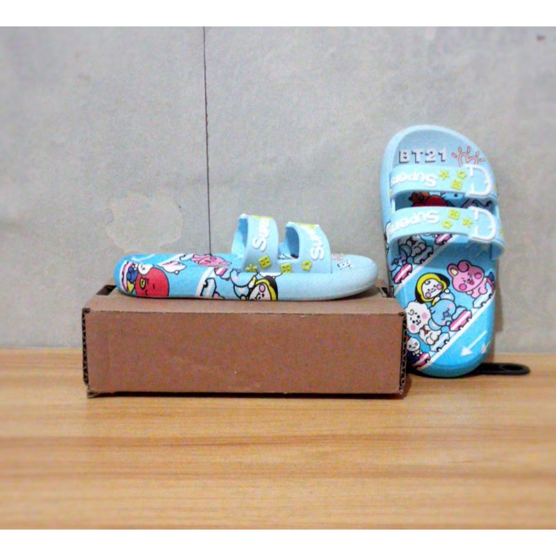 Sandal anak cewek/Sandal anak cewek karakter BTS/Sandal anak termurah