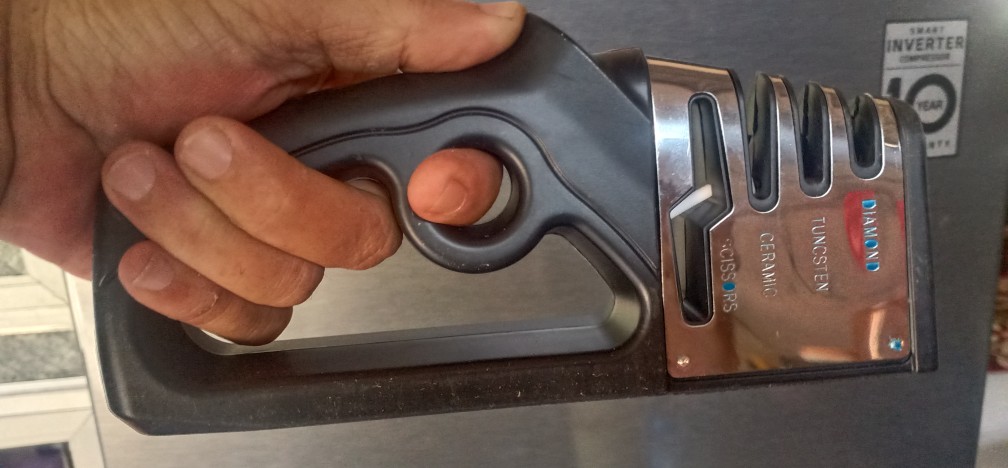 Pengasah Pisau - Pengasah Pisau Dan Gunting Dapur 4-tahap Untuk Mengembalikan Pisau Atau Pisau Gunting Dengan Aman, Mudah Digunakan Untuk Semua Pisau Rumah Tangga Berukuran