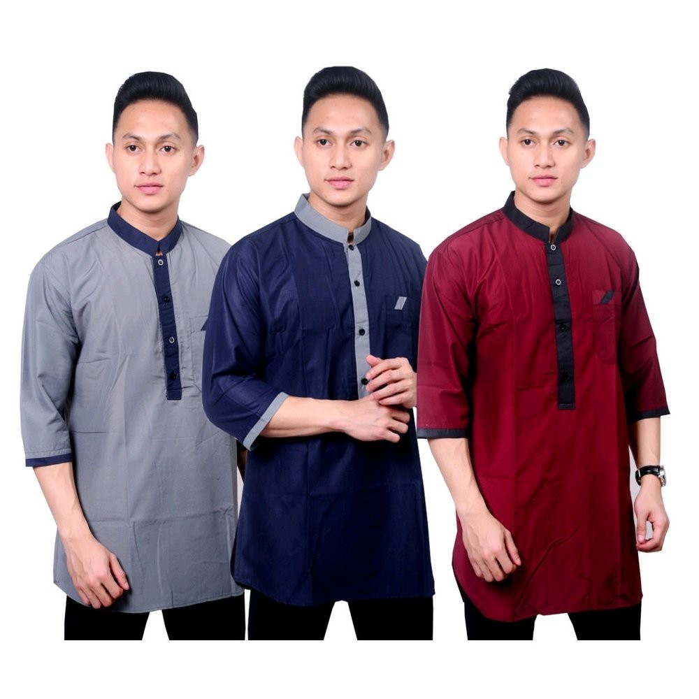 Baju Koko Pria Keren Busana Muslim Ala Pakistan Pakaian Cowok Islami Fashion Keren [SALE]off40%