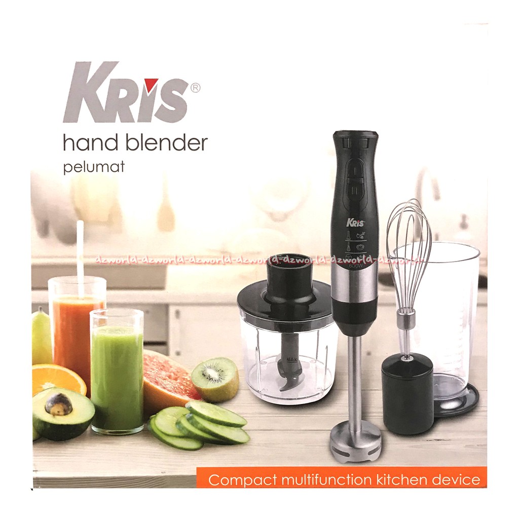 Kris Hand Blender Pelumat 3in1 Blender Chopper Mixer Blender Tangan Menghaluskan Berbagai Bahan Makanan Krischef