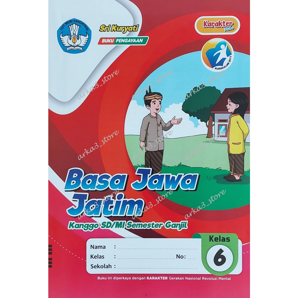 Lks Basa Jawa Jatim Kls 6 SD/MI Semester 1 – Karakter Prima