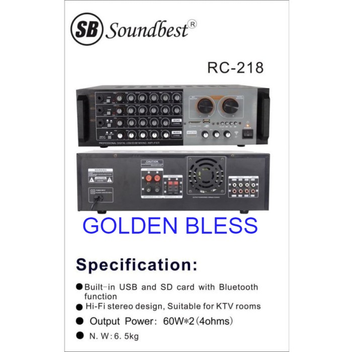 Amplifier SB RC-218 BT / RC 218 BT Original