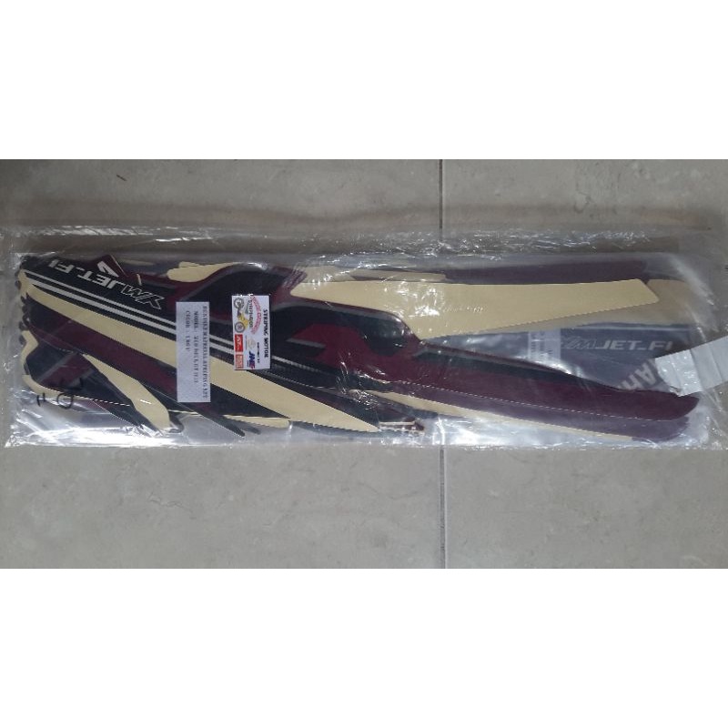 STIKER STRIPING LES BODY MOTOR YAMAHA MIO SOUL GT 2013 UNGU