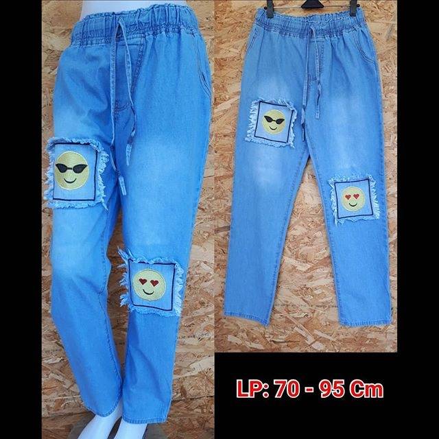 Celana Panjang Baggy Emo / Celana Boyfriend Emo / Baggy Jeans Murah / Boyfriend Jeans / Baggy Bordir