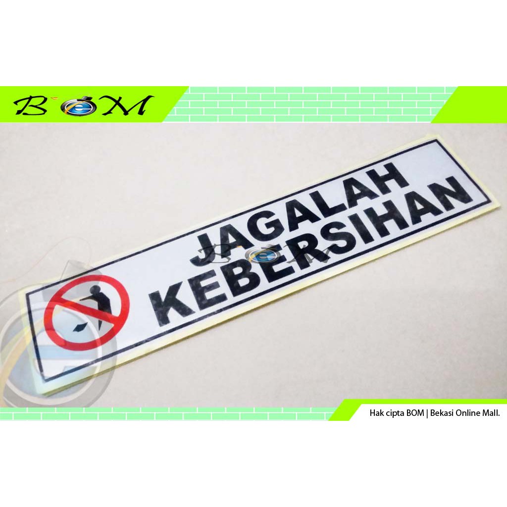 Stiker Sticker Cutting dinding kantor rumah tulisan jagalah kebersihan