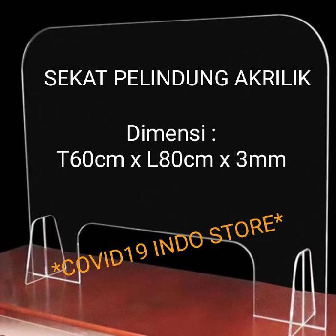 

BARANG BARU Sekat Pelindung Akrilik/Sekat Akrilik/Pembatas Meja Panjang