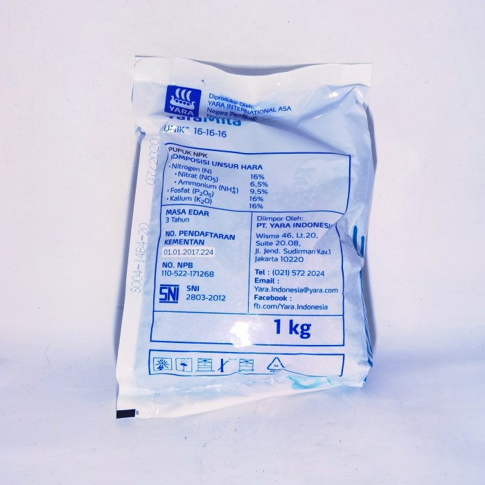 Pupuk NPK 16 16 16 Yaramila 1 kg