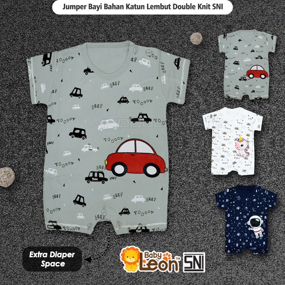 Jumsuit Bayi Laki-Laki BABY LEON Jumper Bayi Anak (0-6bulan) Baju Bayi Laki-laki GY-044