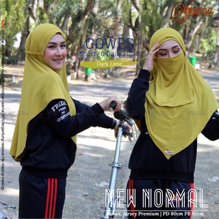 Jual Bergo new normal,jilbab cadar,jilbab sport,jilbab gowes | Shopee