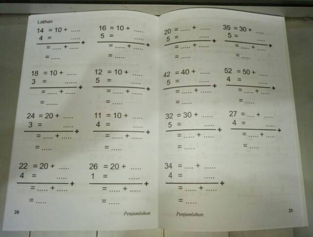 Buku Anak Sd Kelas 1 Belajar Matematika Penjumlahan Tambah