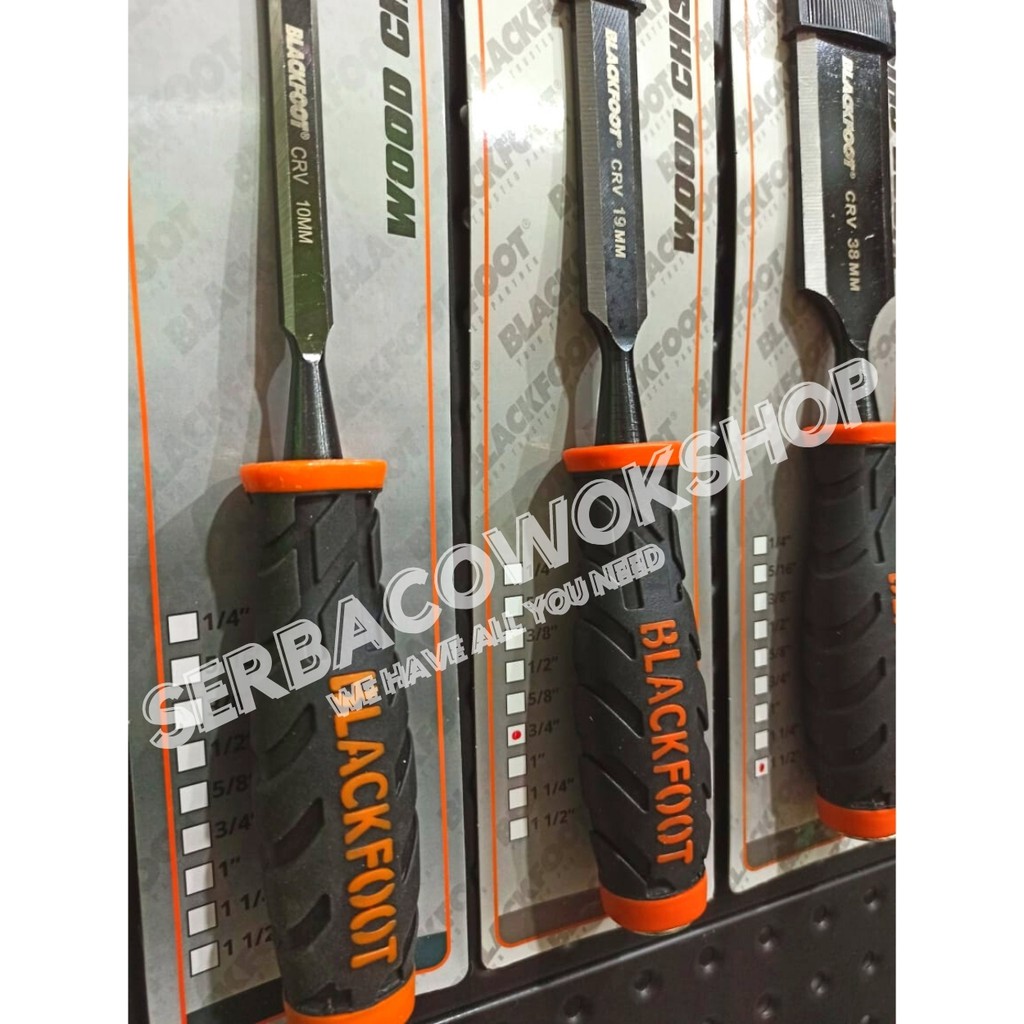 Blackfoot Paket Pahat Kayu Set isi 3 Ukuran 3/8-3/4-1 1/2 Inch GG Fiber Termurah Berkualitas