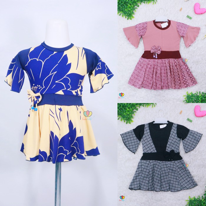  Baju  Aurell uk Bayi  6  Tahun  Atasan Perempuan  Dres Bunga 